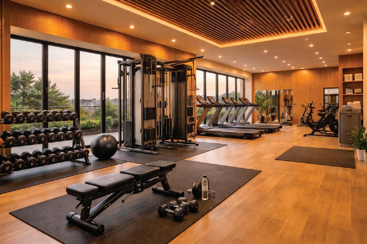 Fitness studio at Codename Blue Vista